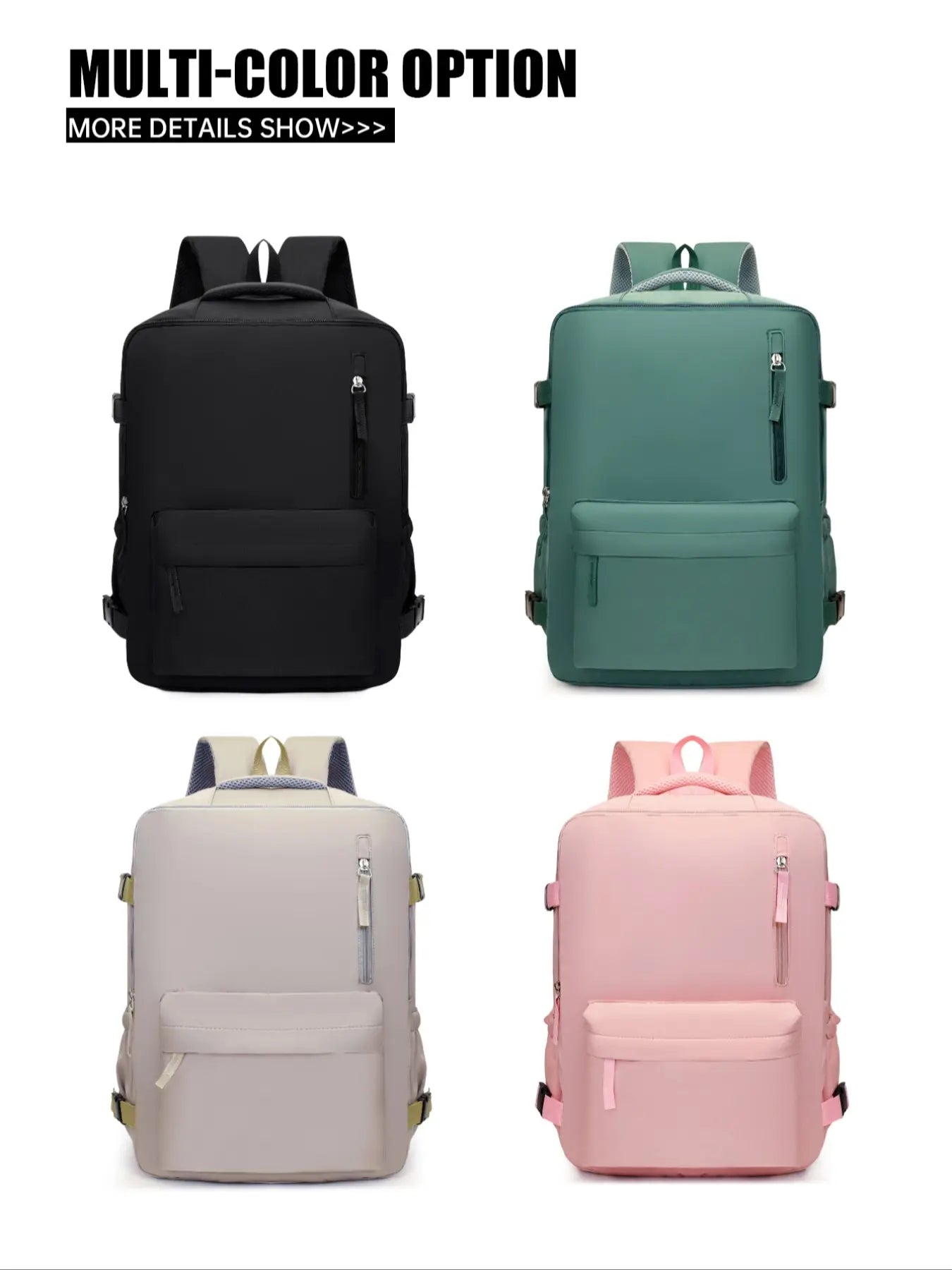 Ryanair Cabin Bags 40X30X20, Large Capacity Duffel Weekender Bag, Casual Plain Design, Ideal for All Seasons & Business Use, Casual Travel Backpack