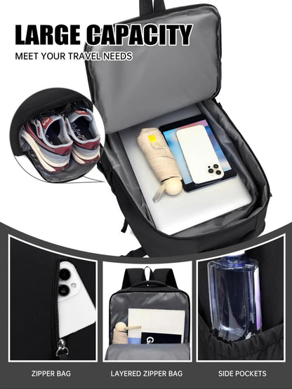 Ryanair Cabin Bags 40X30X20, Large Capacity Duffel Weekender Bag, Casual Plain Design, Ideal for All Seasons & Business Use, Casual Travel Backpack
